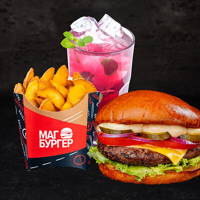 Комбо Шеф бургер и лимонад в Магбургер & Братья Караваевы по цене 495