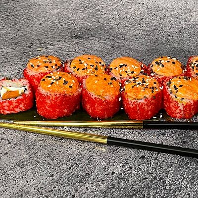 Запечённый с лососем и сыром в Андеграунд Pizza & Sushi по цене 391 ₽