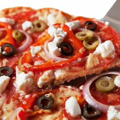 Фитнес пицца Греческая (28 см) в Фитнес меню по цене 1370 ₽