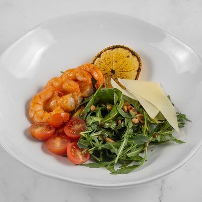 Салат с руколой и креветками в Семейное бистро Монти по цене 760 ₽