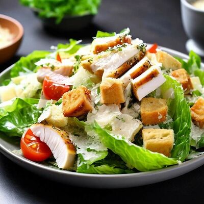 Салат Цезарь с курицей в Кинопицца по цене 490 ₽