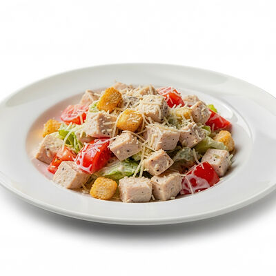 Салат Цезарь с курицей в Кухня на районе по цене 320 ₽