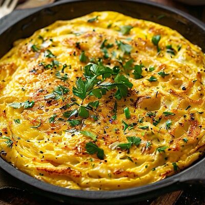 Омлет с цыпленком и грибами в Cafe Family по цене 420 ₽