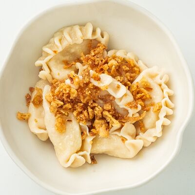 Вареники картофельные с луком в Неспешник по цене 420 ₽