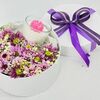 Подарочный набор с цветами и свечой в стаканев Дарите красиво по цене 4490