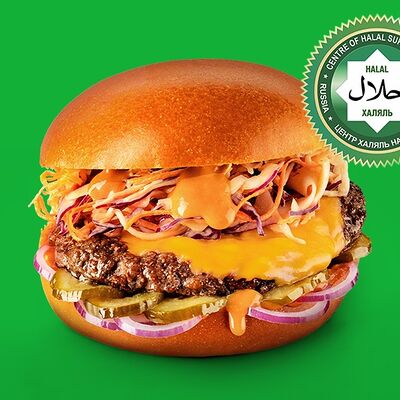Бургер Слоу халяль в Black Star Burger по цене 730 ₽