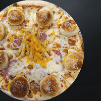 Пицца с минибургерами в Пицца vs Роллы