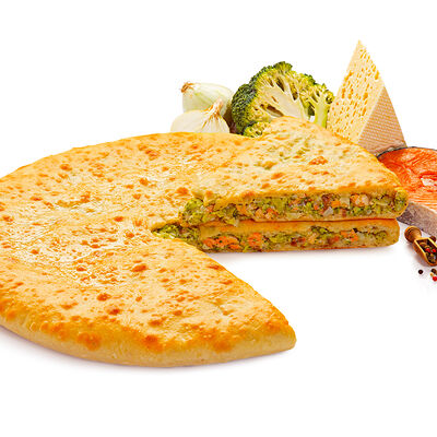 Осетинский пирог с семгой, брокколи и сыром в Асса – осетинские пироги по цене 1099 ₽