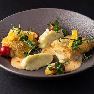 Судак с картофельным кремом Васаби в Первый по цене 980 ₽