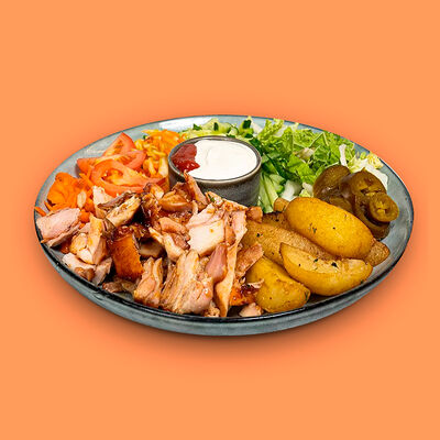 Шаверма на тарелке в Додома по цене 529 ₽