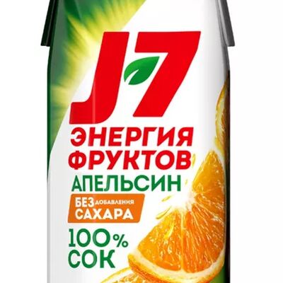 Сок J7 апельсиновый в В гостях у кролика по цене 710 ₽