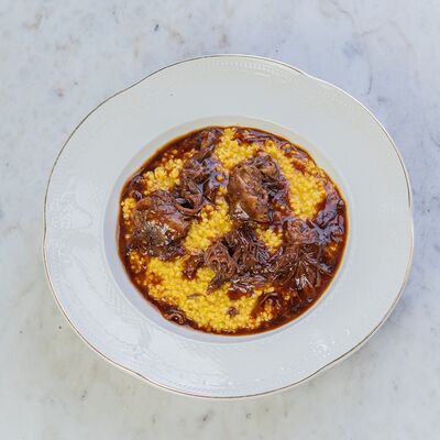 Пшено с тыквой и томлёным ребром в Дворцовая по цене 690 ₽