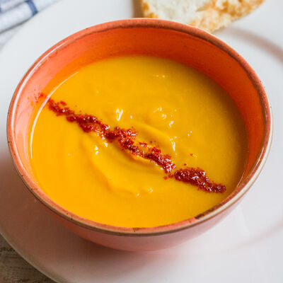 Суп тыквенный с гренками в Пекарня Мишеля по цене 350 ₽