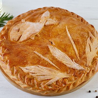 Пирог Семга, рис или картофель в Пекарня Кулинария Пиццерия ОБОЖАЮТВСЕ! по цене 1799 ₽