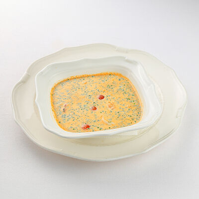 Сливочный суп с креветками, мидиями и кальмарами в La Scala Trattoria Ignazio по цене 32 р.