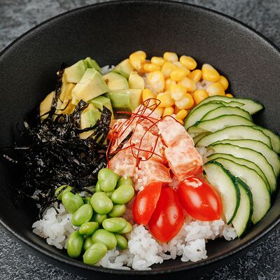 Поке с лососем в Суши скат по цене 810 ₽