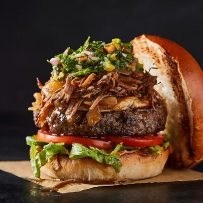 Бургер Марадона в МорЯки Sushi Seafood по цене 1299 ₽