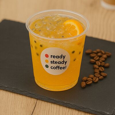 Лимонад Крем-Сода Мандарин-Маракуйя в Ready Steady Coffee по цене 299 ₽