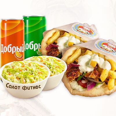 Комбо Гирос S в Mr. Gyros по цене 999 ₽