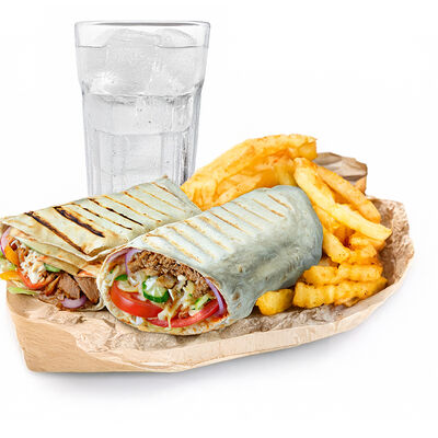 Донер-кебаб в лаваше ассорти + фри + напиток на выбор 0,5 в Istanbul по цене 3700 ₸