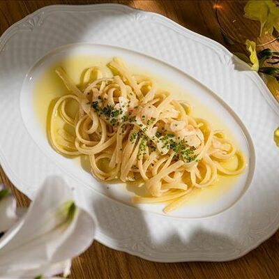 Лингвини Алио и олио в Omela по цене 850 ₽