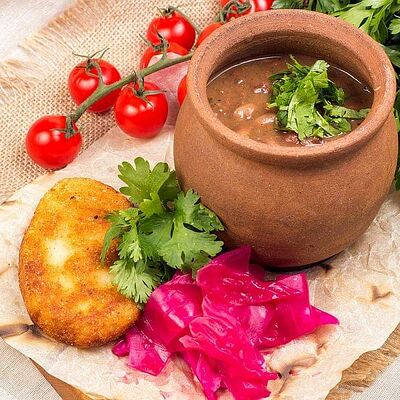 Теплое лобио в горшочке в Мушмула по цене 249