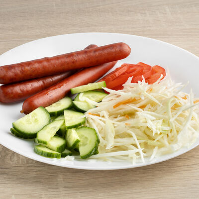 Колбаски на гриле с овощами в Кебаб на болоте по цене 11 р.