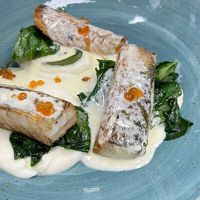 Филе судака со шпинатом в Per Se по цене 1450 ₽