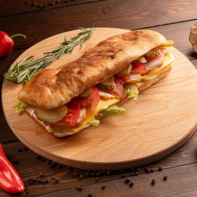 Чиабатта с курицой в НОВО ПИЦЦА по цене 309 ₽