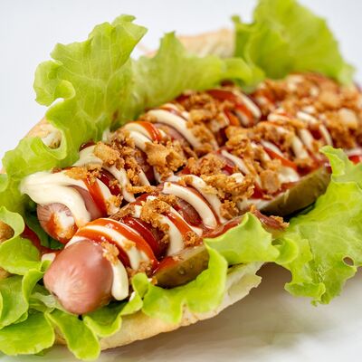 Двойной хот-дог в Durem по цене 300 ₽