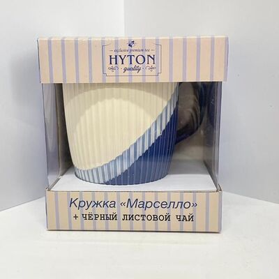 Кружка Марселло и черный листовой чайв Лакомка по цене 880