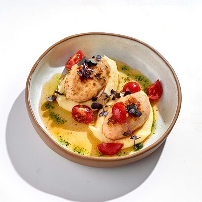 Биточки из креветок и окуня в Meet.Point по цене 590 ₽