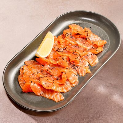 Закуска Слабосолёный лосось в Перчини на огне по цене 455