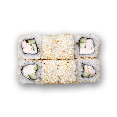 Калифорния в кунжуте с краб сурими в MurasakiSushi & Rolls по цене 479 ₽
