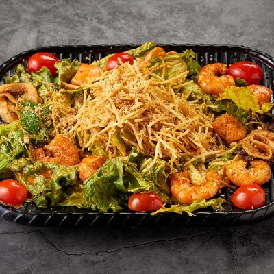 Теплый салат под соусом том-ям в Samgepo Korean Food по цене 3600 ₸