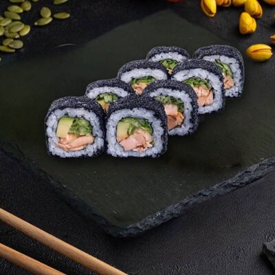 Ролл с лососем терияки Black Цезарь в Веселый Самурай Sushi Premium по цене 1063 ₽