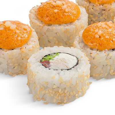 Ролл Хоккайдо с белым соусом в MYBOX по цене 385 ₽