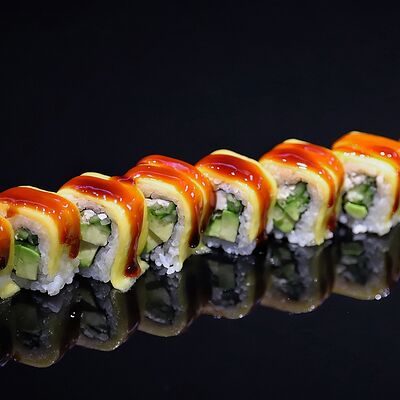 Манго с японским тофу и авокадо в Мой сосед Tsukiji по цене 950 ₽