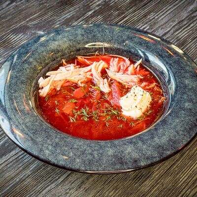 Борщ с курицей в Место Про Тесто по цене 235 ₽
