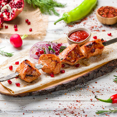 Шашлык из куриного филе в Я люблю шашлык по цене 650 ₽