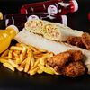 Логотип кафе Папа жарит