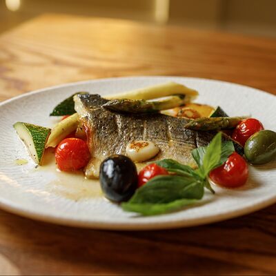 Филе сибаса по-сицилийски в Сицилия бедда по цене 1450 ₽