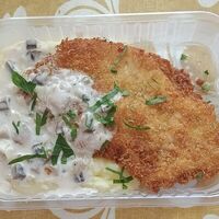 Шницель с пюре в Кулинария Компот