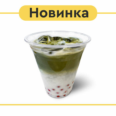 Bubble Матча Латте с белым шоколадом и клубникой в Вкуснолюбов café по цене 345 ₽