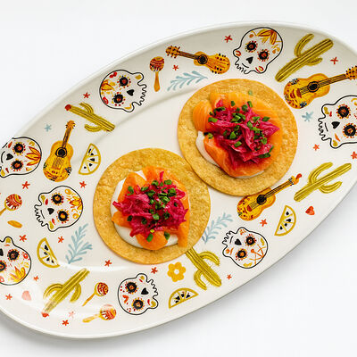 Тако Лосось и копчёная сметана в Sangre Fresca по цене 900 ₽