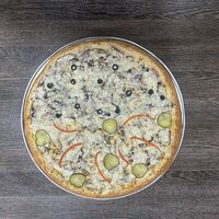 Сливочная курица с грибамии грибная с ветчинойв Gi Gi Pizza