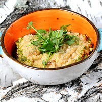 Каша в стиле ризотто с пармезаном и грибами в ФедяДичь