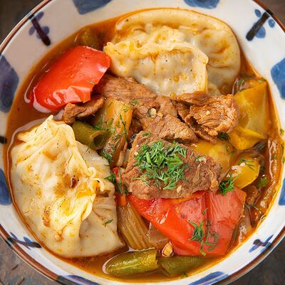 Суп манты по-уйгурски в Золотая Бухара по цене 590 ₽