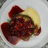 Бифштекс из свинины, картофельное пюре, соус брусничный барбекю в Кафе Nебо по цене 390