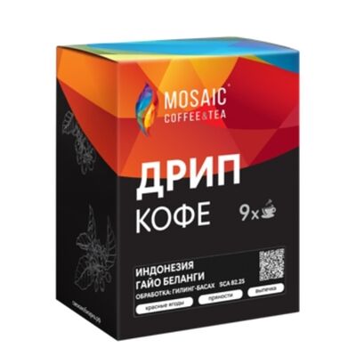Дрип-кофе Индонезия Гайо Беланги в MOSAIC coffee&tea по цене 849 ₽